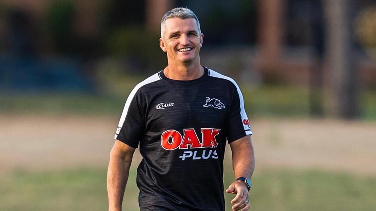 New Penrith coach Ivan Cleary at Panthers training.