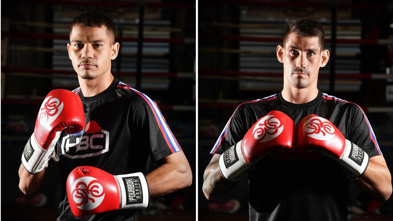 Dana Coolwell and Liam Pope will fight on October 7. Pictures: Patrick Woods