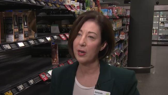 Woolworths CEO Amanda Bardwell. Picture: 9NEWS