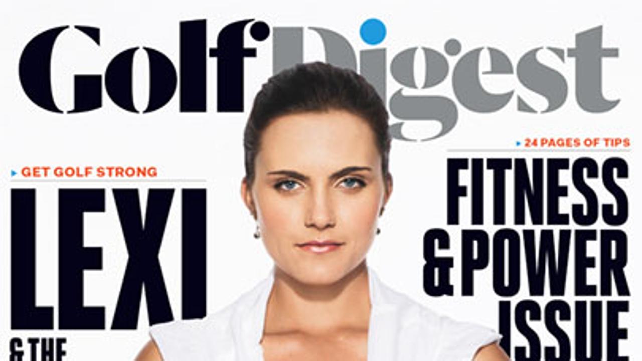 Does topless magazine cover say '#GirlPower'? golf digest,topless...