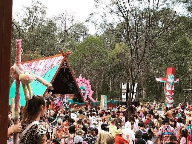 Festival goers at the Rabbits Eat Lettuce festival on Queensland's Southern Downs. Picture: Instagram