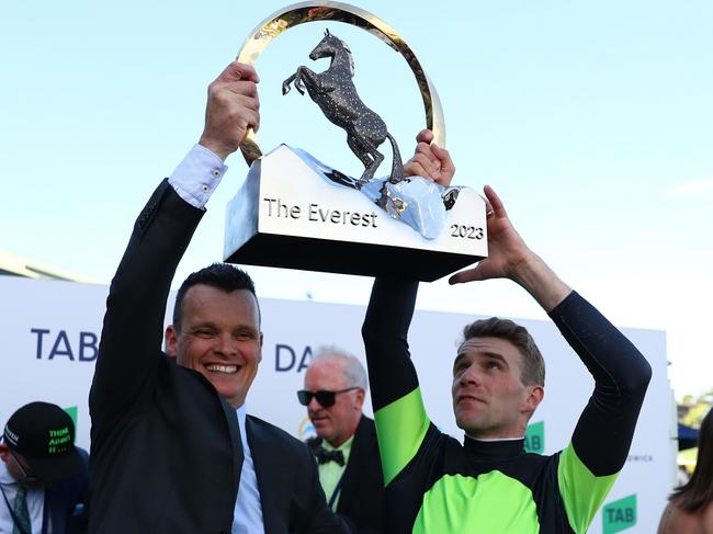 Sam Clipperton rode Think About It to win The Everest last year. Picture: Getty Images