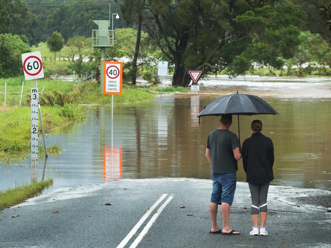 Wet weather continues to impact the Gold Coast. Nowhere to go at Birds Rd Maudsland. Picture Glenn Hampson