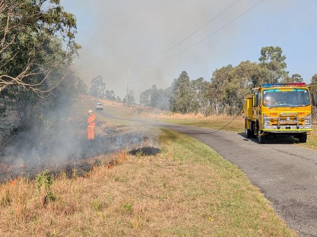 Queensland Rural Fire Brigades conducting backburning and responding to fire incidents in the past month - Mudgeeraba had firefighters working at Kooralbyn today Sept 2, 2024. It was hot 36c dirty work but they helped other crews try to contain the fire Picture Queensland Fire Department