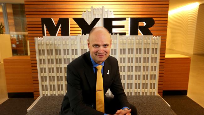 01/11/2017 Myer CEO Richard Umbers at Myer HQ in Melbourne. Picture: David Geraghty / The Australian.