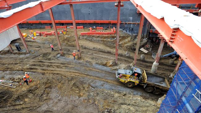 Work on the West Gate Tunnel is already underway in Melbourne’s inner west. Picture: Andrew Henshaw