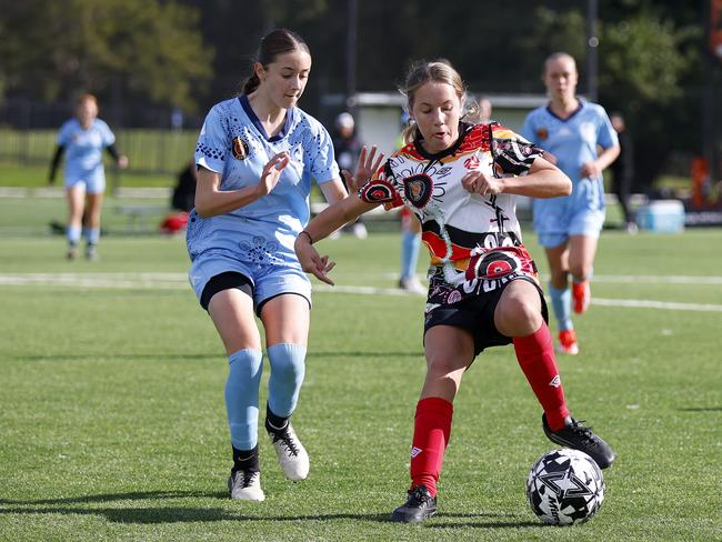 Stephanie Buckley. Picture: Michael Gorton. U14 Girls NAIDOC Cup at Lake Macquarie Regional Football Facility.