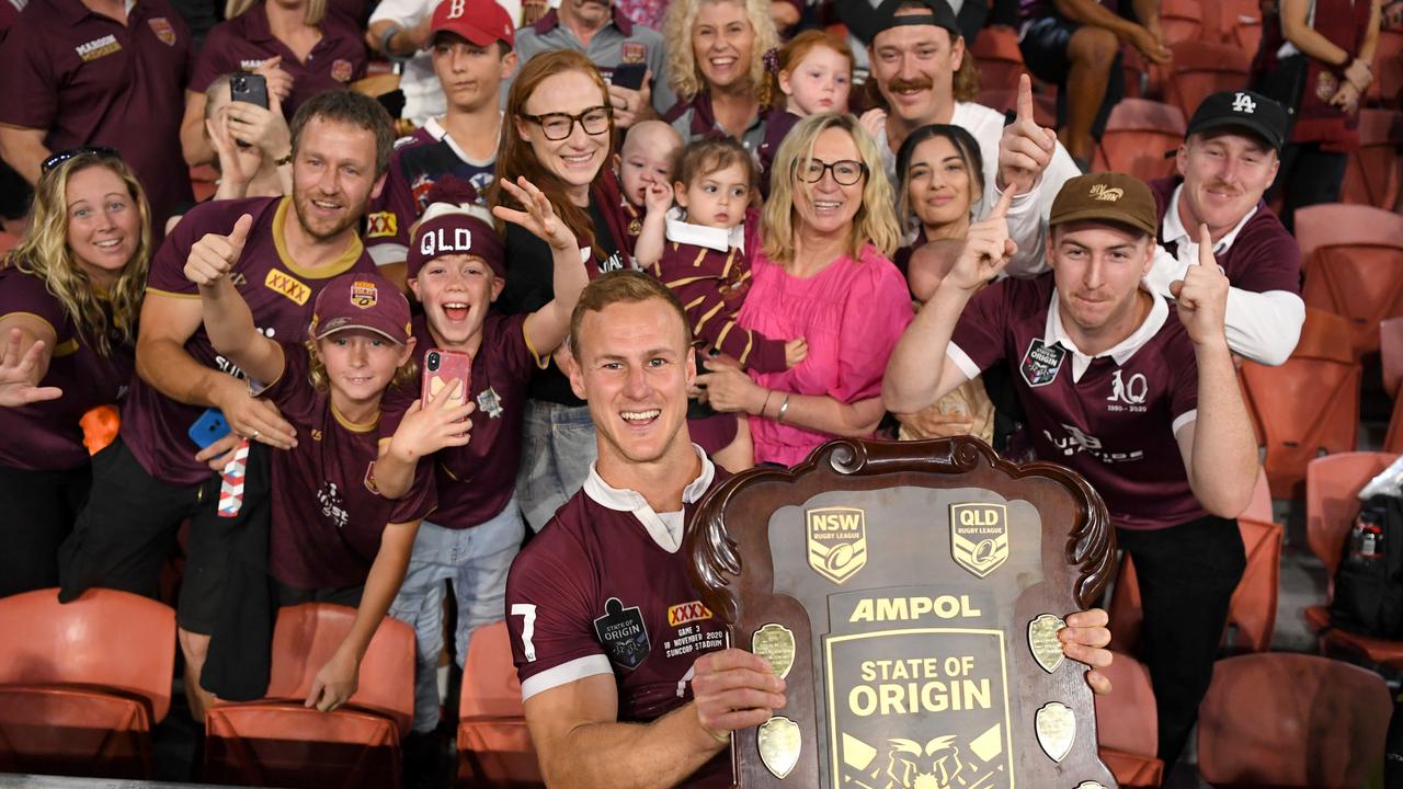 SOO 2020 RD03 Queensland v New South Wales - Daly Cherry-Evans, Celebration Picture NRL photos