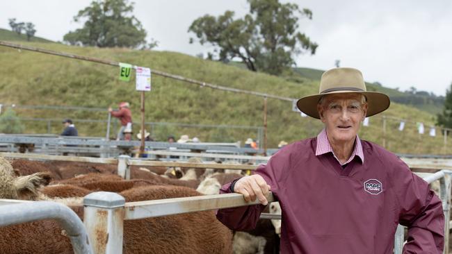 Ensay farmer Barry Newcomen has been campaigning to fix the Great Alpine Rd near his property for more than two years. Picture: Zoe Phillips