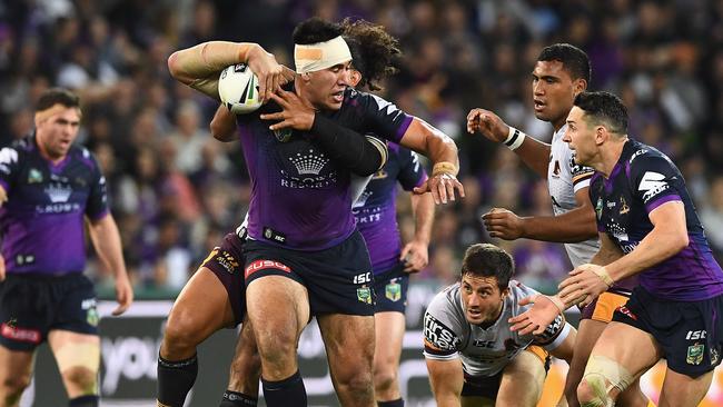 Nelson Asofa-Solomona provides plenty of impact off the bench for the Storm.