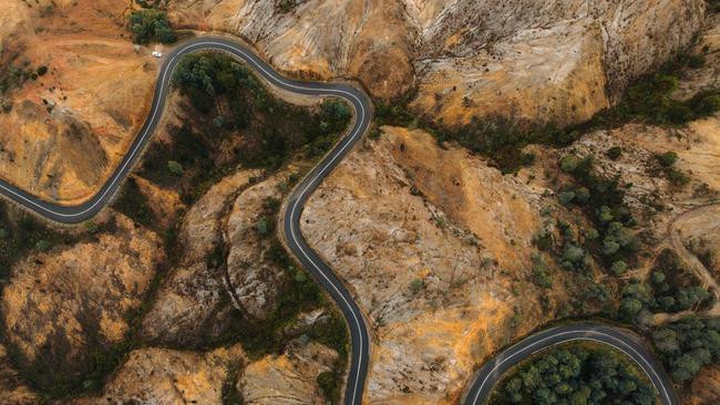 Queenstown is the largest town on Tasmania's west coast. Picture: The Unconformity