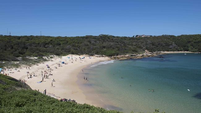 Little Congwong Beach on the right and Botany Bay National Park in the background. Picture: Darren Leigh Roberts