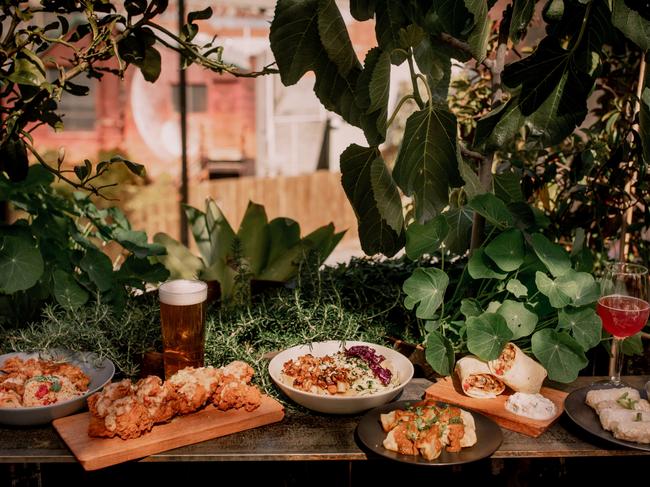 A selection of dishes on offer from La Sardina Loca, at the newly re-opened In the Hanging Garden, in Hobart’s CBD. Picture: ROSIE HASTIE/DARKLAB MEDIA