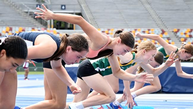 The Queensland All Schools track and field championships at QSAC. Saturday November 2, 2024. Picture, John Gass