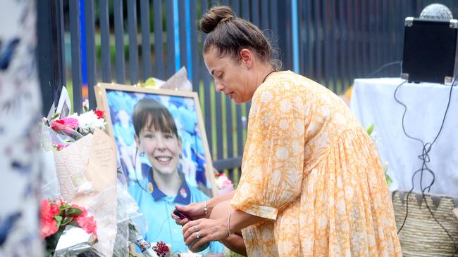 A candlelit vigil for 9-year-old student is held at Tweed Heads Public School after her body was found following a five day search in the NSW Blue Mountains. Picture: NCA NewsWire / Richard Gosling