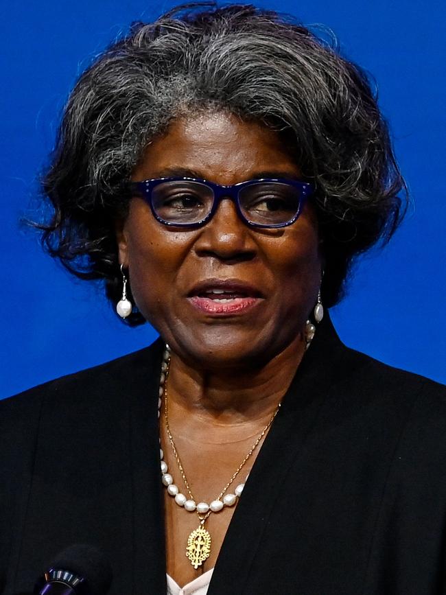 Nominated US Ambassador to the United Nations Linda Thomas-Greenfield. Picture: AFP