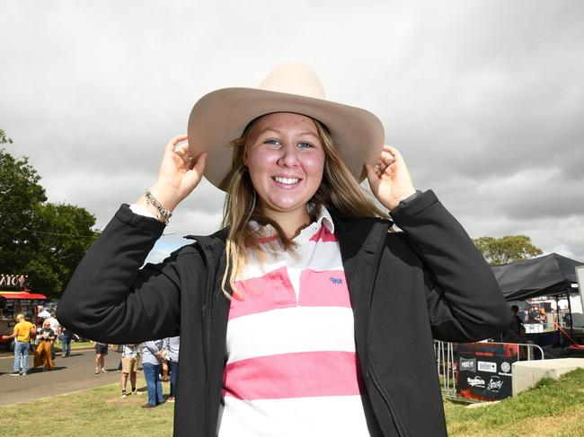 Mikayla Rieck. Meatstock Festival at the Toowoomba showgrounds. April 2022