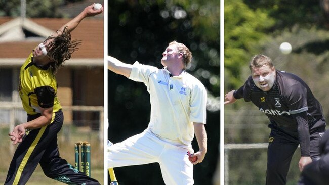 Frankston YCW’s Ben Williams (left), Tim Birch (Hastings) and Boneo skipper Jack Beale will be leading players in MPCA Sub-District in 2023-24.