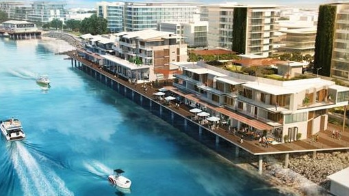 A concept image of part of the Mackay Waterfront Priority Development Area.