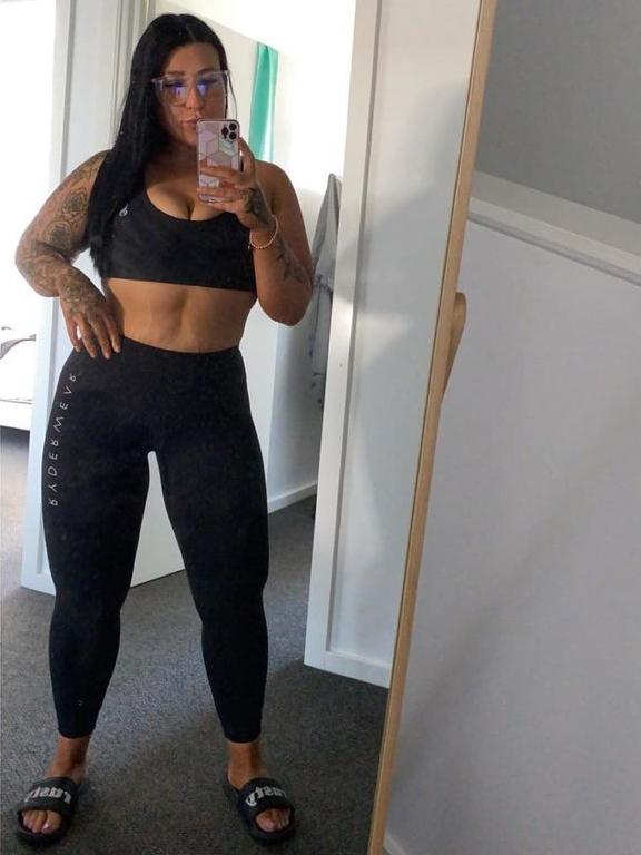 Brenna McIntosh had lost 40kg on her fitness journey.