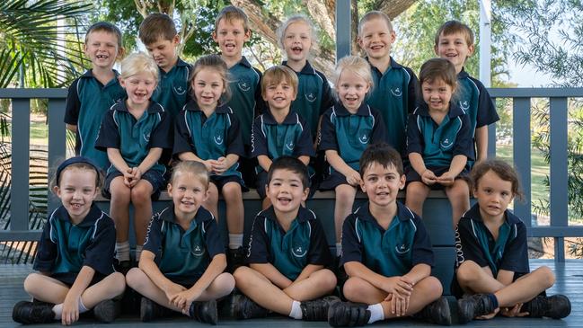 Cooloola Christian School Prep A 2023 - Back row (L-R): Jesse Cartmill, Ariel Collins, Joseph White, Saskia Mayfield, Reuben Packer, Samuel Carse. <br/>Middle: Maddison Wilton, Stevie Tardent. Micah Edwards, Ruby Osgood, Maeby Kirby-Clark.<br/>Front row: Meeah MacKenzie, Scarlett Agnew, Bjorn Mahaffey. Henry Foulsham, Jaxon Konzack. Absent: Willow Brown-Bevan, William Tolli, Tommy Verkerk. Picture: Christine Schindler