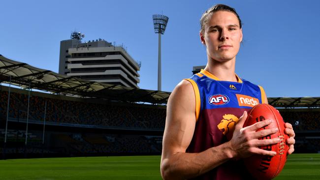 Eric Hipwood has recommitted to the Lions until 2023. Picture: AAP