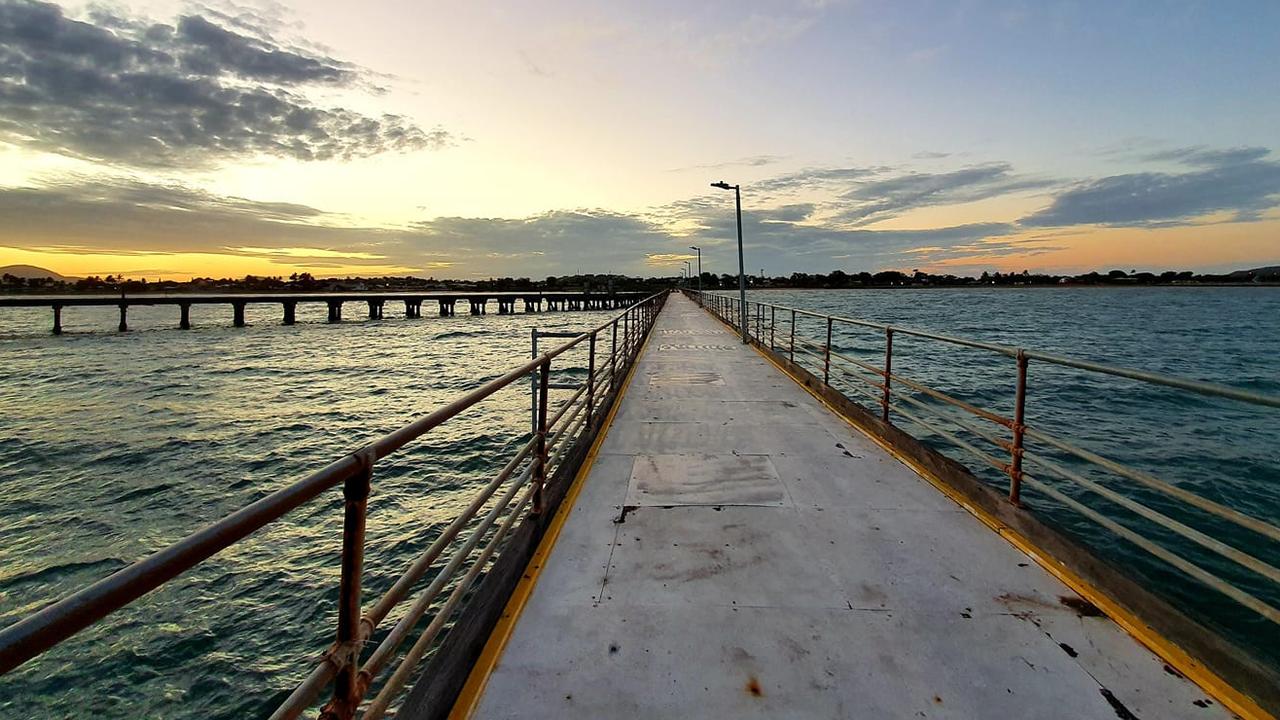 Harbour Lights Caravan Park is located a short walk from the Bowen Jetty. Picture: Facebook