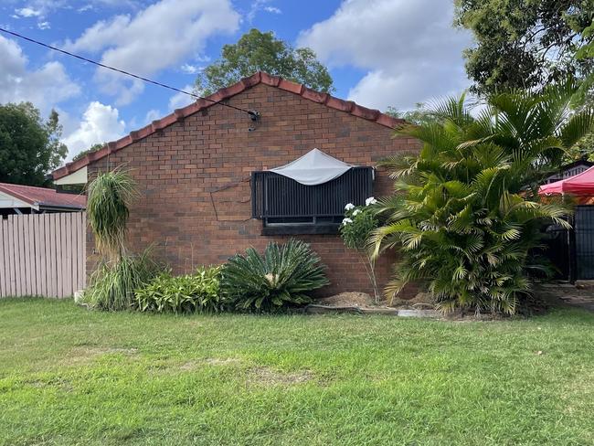 House engulfed in flames after e-scooter explosion in Bundamba. Picture: Nicola McNamara.