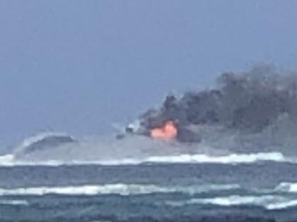 A rescue operation is under way after a Royal New Zealand navy ship ran aground off the Samoan island of Upolu, with all 78 on board in life rafts., HMNZS Manawanui, the Navy’s specialist dive and hydrographic vessel, regularly conducts tasks across the Pacific. The incident occurred while it was conducting a reef survey.  Picture: X @pooliecoast