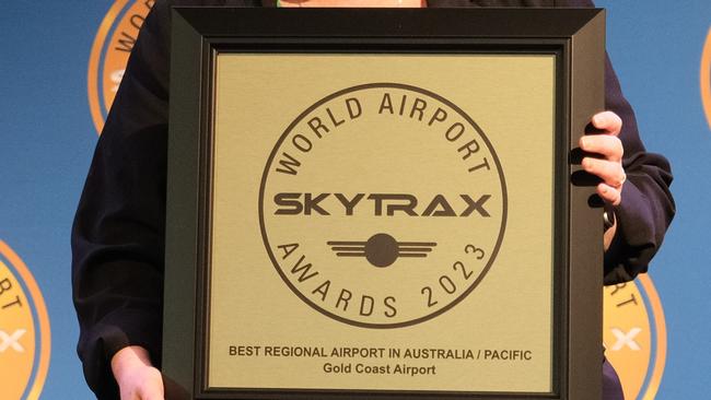 Gold Coast Airport won two major gongs at the Skytrax World Awards. Photo: Supplied