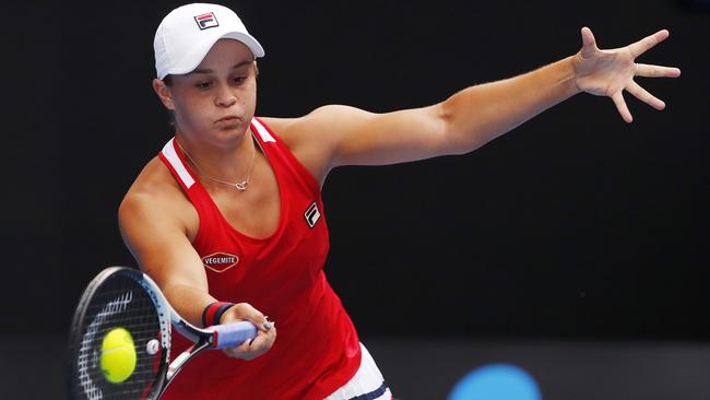 Ash Barty struggled against Naomi Osaka. Picture: Michael Klein