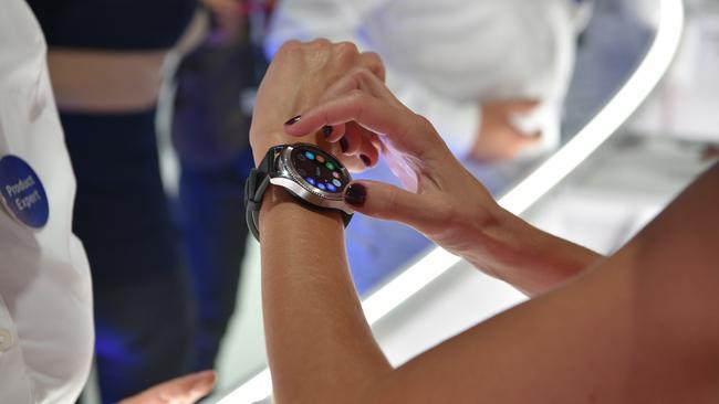 Samsung launched its Gear S3 smartwatch at IFA this year. The watches come in two models, Frontier and Classic. (Photo: Jennifer Dudley-Nicholson.)