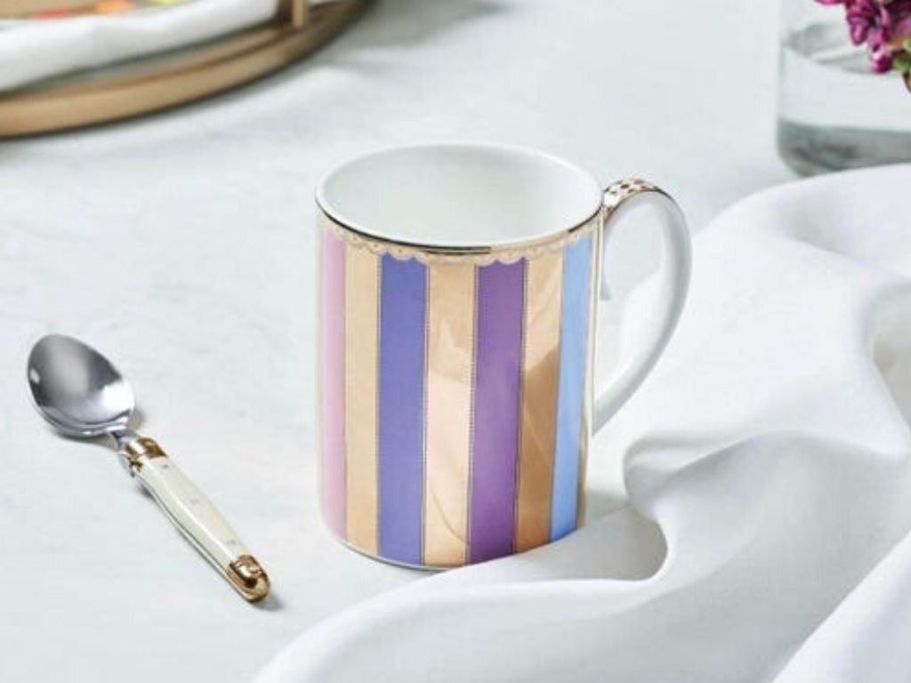 Morgan And Finch Striped Mug