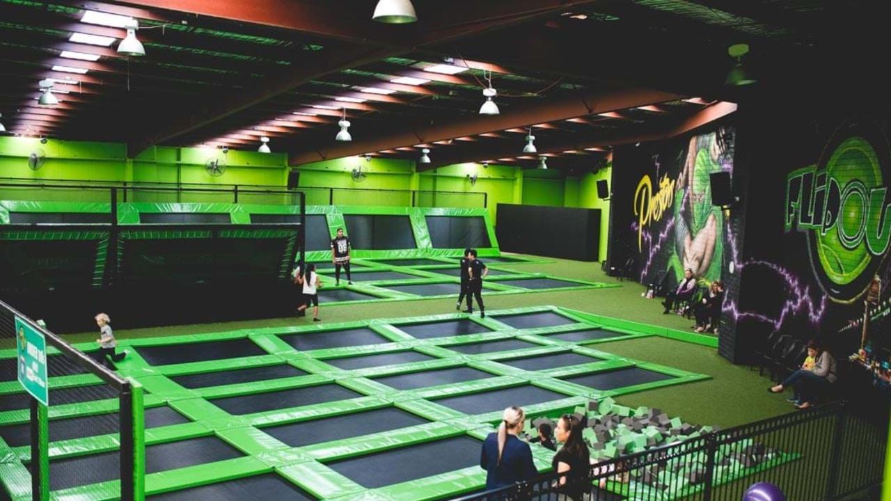 A second child who attended Flip Out Prestons Indoor Trampoline Park has tested positive to COVID-19. Picture: flipout.net.au