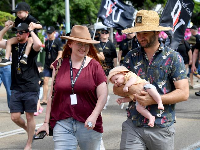 Townsville Labor Day March at Strand Park. Picture: Evan Morgan