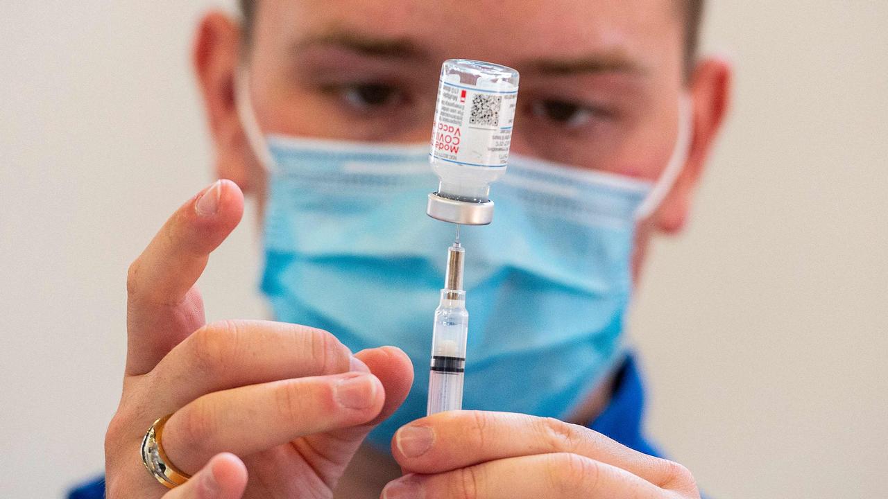 The Moderna vaccine could be approved for under 18-year-olds by the time it lands on Australian shores, the head of the Therapeutic Goods Administration has said. Picture: Joseph Prezioso/AFP