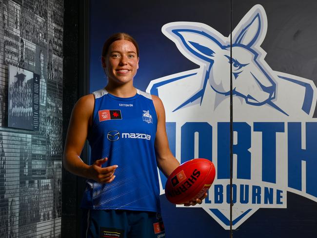 North Melbourne’s Mia King. (Photo by Morgan Hancock/Getty Images)