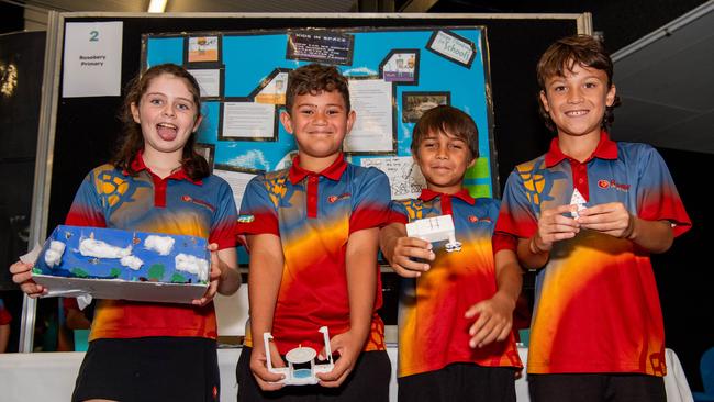 Rosebery Primary School Emma Goodwin, Junior Vacamena, Mason Stanek and Max. Picture: Pema Tamang Pakhrin