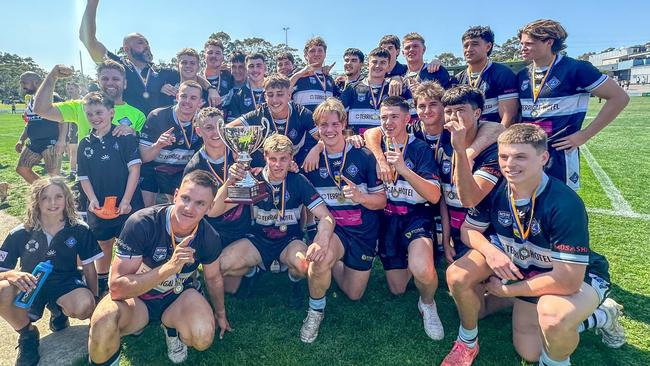 Many of Terrigal’s 2024 under-19s premiership-winning side will make the step up into the top grade this season. Picture: Terrigal Sharks RLFC