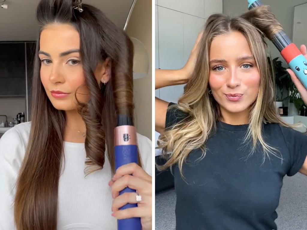 This best selling hair tool is definitely one to snag when on sale. Picture: TikTok/ @moniquepalombo, @avafrancis.