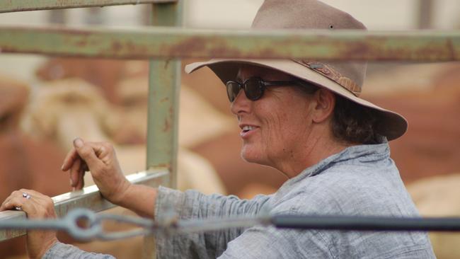 Cattle farmer Bloss Hickson on Huntly, her 5000ha organic cattle and permaculture property in Brigalow country near Rolleston in the Arcadia Valley.