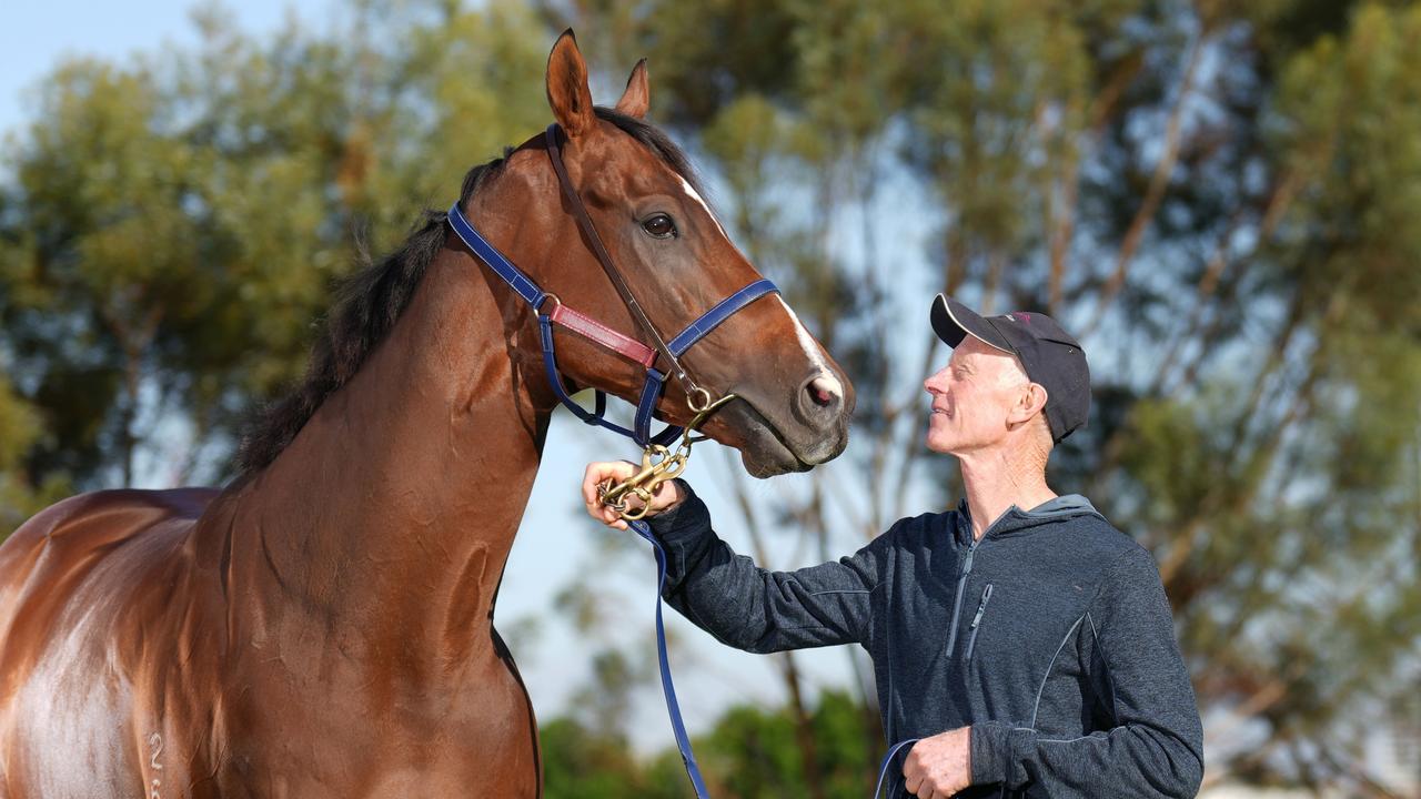 Shelby Sixtysix with trainer Danny Williams