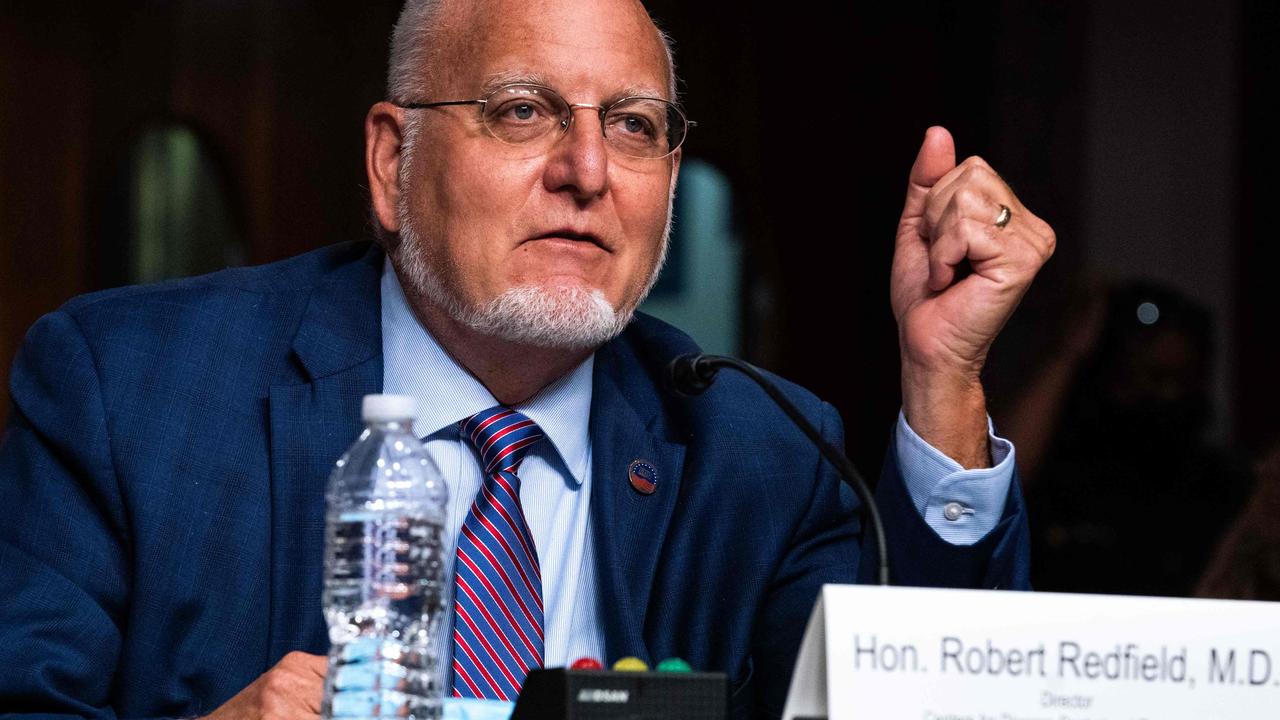 This is Dr Robert Redfield. He runs the CDC. Picture: Anna Moneymaker/AFP