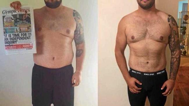 Gympie real estate agent Murray Benton has lost 33kg in seven months. Picture: Contributed