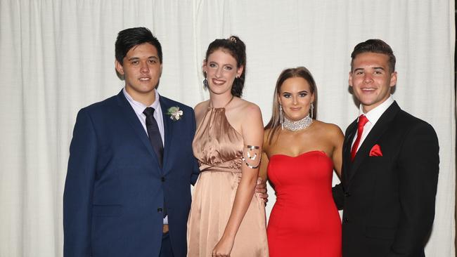 Toby McGrath, Eliza Eastwell, Zoe Shield and Jake Attard at the Assumption Formal on Friday April 21. Photo Deanna Millard/Warwick Daily News