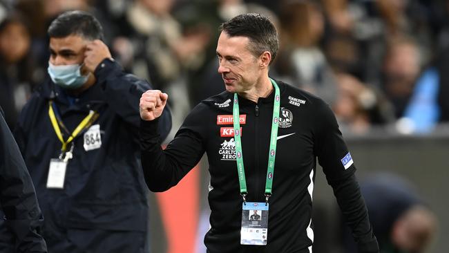 Craig McRae is enjoying his first year as an AFL coach. Picture: Quinn Rooney/Getty Images