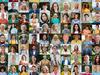 CENSUS A 10x10 Collage of 100 unique faces, including people from a wide range of ethnicities, ages, and backgrounds, they are all from different walks of life.