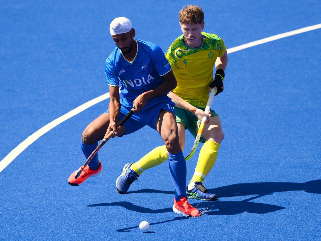 Hockey’s expected exclusion is considered surprising given its popularity in India. Singh Mandeep of Team India is seen competing against Matt Dawson for the gold medal at the Birmingham 2022 Commonwealth Games. Picture: Shaun Botterill/Getty Images