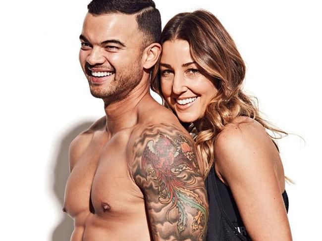 ***CONFIDENTIAL AND EMBARGOED UNTILMONDAY 7TH AUGUST**Guy Sebastian and wife Jules in Men's Health. *Pic credit: Jason Ierace for Men’s HealthConditions of use are as follows:· *Men’s Health* must be referenced in the first two pars of copy (i.e. *Men’s Health*, on sale from today)· All quotes must be credited to *Men’s Health*· No more than 10% copy from the spread may be used* one time use only and removed from all archives by 11th August 2017· 1 x clean image is released for print use. The same watermarked image is released for online use· Online story must include a ‘follow link’ tohttps://www.menshealth.com.au/article/fitness/guy-Sebastian-reveals-the-secrets-of-his-transformation (this link will go live on Monday)· The cover must run online**EMBARGOED UNTIL MONDAY 7TH AUGUST**