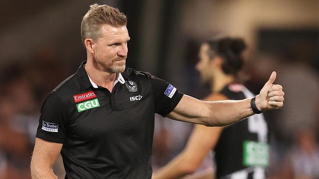 Will the Pies give Nathan Buckley the thumbs up for a new deal?